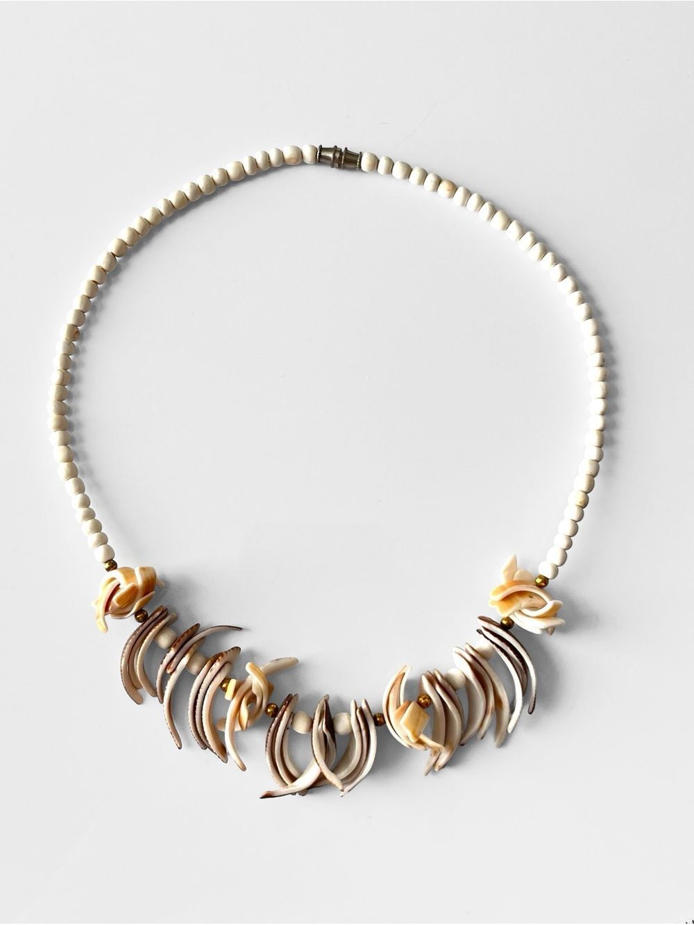 Vintage Shell Beaded Necklace